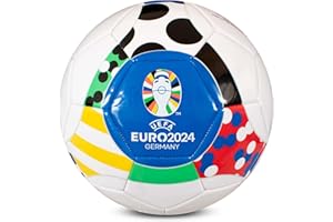 Euro 2024 Football - Size 5, Officially Licensed by Hy-Pro, UEFA, Training, Match, Merchandise, Collectible for Kids and Adults