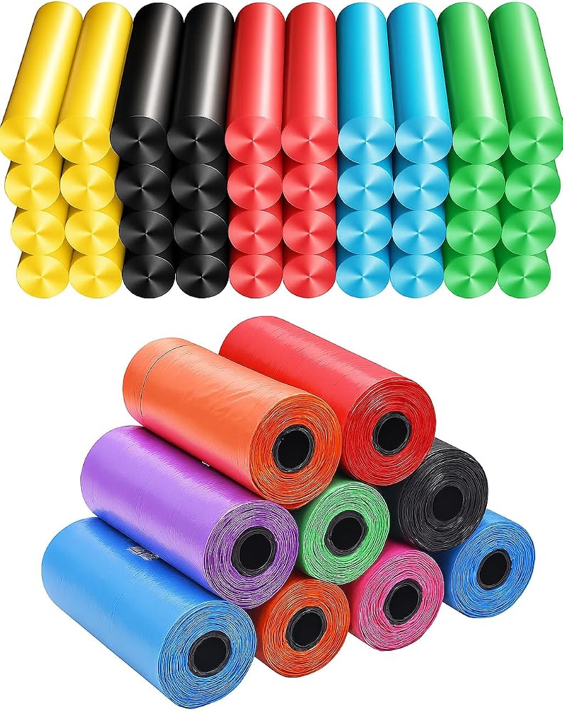 Kyrotech 8'li Evcil Hayvan Atık Toplama Torbası, Kediler ve Köpekler için Taşınabilir Kaka Poşeti, Sızdırmaz, Dayanıklı Dışkı Poşetleri