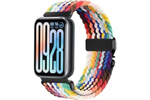 Issinlky Nylonowa pleciona opaska kompatybilna z Redmi Watch 4/5, elastyczny pasek sportowy dla Xiaomi Watch 8 Pro/9 Pro Kobiety Mężczyźni
