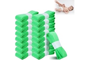 AUGENSTERN 16 Pcs Nappy Bin Refills Diaper Disposal Refills 4.5 m Baby Scented Diaper Pail Refill Bags Plastic Nappy Disposal Bags Disposable Nappy Sacks for Diaper Bucket Nappy Bin