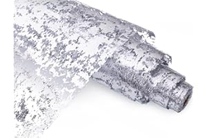 Sevenpers Silver Table Runner, Thin Mesh Metallic Glitter Foil Table Runner for Gift Floral Wrapping DIY, Dining, Wedding and Baby Shower, Long Table Runner Decorations 28x1500 cm