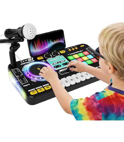Table de mixage DJ pour bébé - Jouet musical interactif Table de mixage DJ pour bébé - Jouet musical interactif