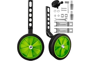 TenFans Stabilisateurs de Vélo pour Enfants - Stabilisateurs Roue Velo Réglables - Version Robuste Arrière Robuste pour Vélo à Vitesse Unique pour Enfants 12, 14, 16, 18, 20 pouces
