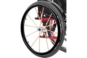 IGTOPS 2 Stück Rollstuhl-Schiebefelgenabdeckungen,24/22 Zoll Hinterrad-Sportrollstuhlabdeckung,Rutschfeste Verschleißfeste Silikon-Handschubabdeckung,Verbessert den Halt und die Traktion (24in, Schwarz)