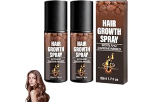 LZXOO Hair Growth Spray, Fortschrittlich Anti Frizz Spray, Haaröl Wachstum, Shiny Hair Haarwuchs Booster, Haarwachstum Beschleunigen, Geeignet für Männer und Women für All Hair Types (2 Stück)