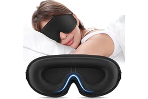 Oumida 3D Sovmask för sidosovare, justerbart gummiband, ljusblockerande och andningsbart, ögonmask för herr och dam, för resor, kontor, yoga