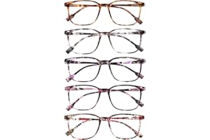 JOLISU Lunettes Anti-Lumière Bleue - Lot de 5, Monture Fine Ultra-Légère, Charnière Ressort