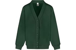 MISS CHIEF Girls School Cardigan Fleece Sweatshirt Uniform Schoolwear Age 2 3 4 5 6 7 8 9 10 11 12 13 14 + Adult Sizes