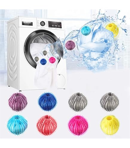 10 Boules Lavantes Anti-poils Réutilisables Pour Machine à Laver – Attrape Poils De Chien Et Chat, Protège Le Linge - 7