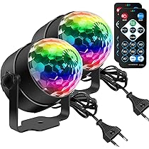 Rosnek LED Discolicht LED Partylicht RGB Strahler Bühnenlicht 4