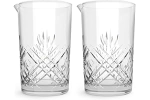 Jucoan 2 Pack 24oz/700ml Cocktail Rührglas, dicker gewichteter Boden Cocktail Rühren Glas Mixing Pitcher für Bar, Barkeeper's Zubehör Werkzeug