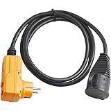 Brennenstuhl 2m Protector Adapter Lead FI IP44 Black 1160370