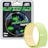 Boss Tape Reflektif Bal Petegi Desenli Fosforlu Bant, 35 mm x 1.5 m, Yesil