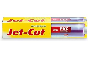 ‎BACKSTAR Jet-Cut Nachfüllrolle Für Edelstahl Dispenser, Gastronomie 45 Cm X 500 M, Pvc Transparent