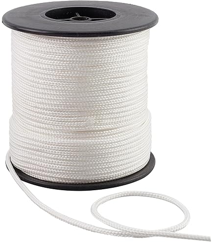 Everlasto Cordoncino in nylon bianco di qualità, 4 mm x 10 m