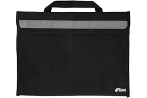 Tiger MSA63 torba na nuty - szkolna torba na książki z odblaskowym paskiem - czarna