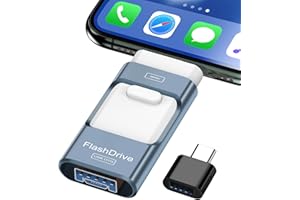 ZARMST Pendrive 256 GB de Alta Velocidad 3.0, Memoria USB Externa 4 en 1 para Móviles, Teléfonos, Computadoras y Más - Almacenamiento para Datos, Imágenes y Películas - Acceso Rápido con un Solo Click