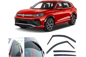 AC WOW 4x Wind Deflectors for Volkswagen Tiguan (CT1) 2024 2025 2026 2027 Rain Guards Weather Shields Sun Visors