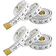 Double Sided Tape Measure (2 Pack) Perfect to Body Measuring, Sewing/Tailors Tape, Durable Flexible Fibre Glass Material, 60 Inches / 150cm - 2 Pack