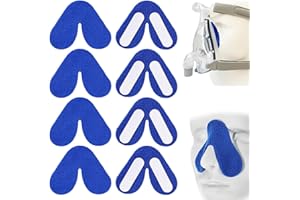YAYNO 8 Pièces Coussinet de nez pour machine respiratoire Coussinets nasaux pour masque CPAP Accessoires CPAP Masque Coussinets de Confort Coussins Nasaux Améliore la Respirabilité