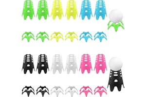 PEUTIER 24 szt. Koszulki do Golfa do Cwiczen, 12 Wysokich i 12 Malych Plastikowe Koszulki do Golfa Koszulki z Matami do Golfa Koszulki do Symulatora Golfa dla Golfistów Milosników Golfa (6 Kolorów)