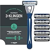 by Amazon Herrenrasierer mit 3-fach-Klinge + 5 Ersatzklingen