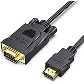 BENFEI Konverter-Kabel 1,8 M, HDMI zu VGA D-SUB 15 Pin M/M Unterstützung Volles 1080P umwandeln Signal von HDMI Eingang Lapto