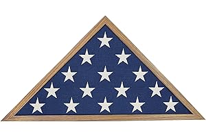 Americanflat Fahne Case Rahmen, Holz, Scheunenholz, Large