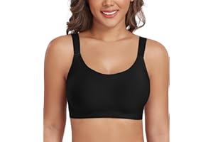 DotVol Damski biustonosz bez fiszbinów, duże rozmiary, klasyczny, bezszwowy, bezszwowy, wygodny biustonosz