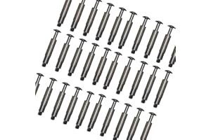 PISCIHOGAR VIDA PARA TU HOGAR PisciHogar Tornillo de Anclaje para Lona, cobertor de Piscina. 100% INOX (Acero-Aluminio) y escamoteable MONOBLOC. Pack de: (30 Uds)