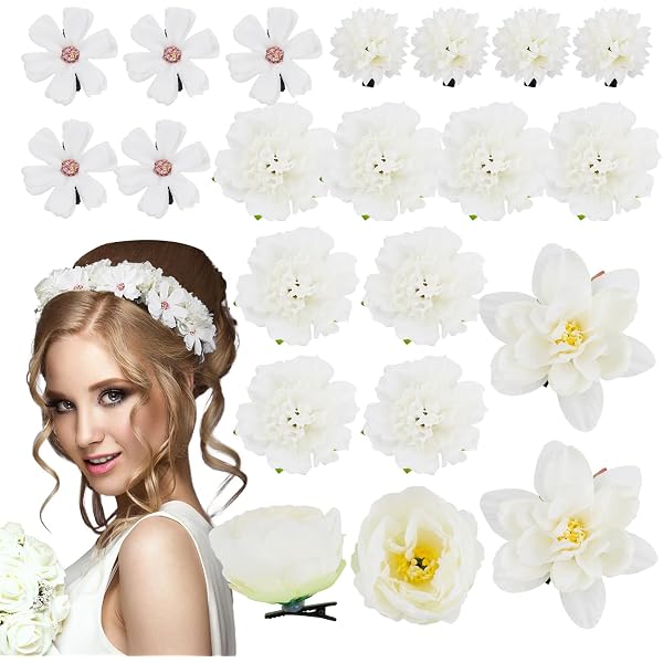 3 Hawaiianische Blumen-Haarspangen – Hibiskus, Orchidee, Butterfly, Für Strand & Festivals
