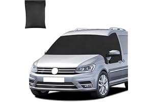 KAMOLY Auto Windschutzscheiben Abdeckung für VW Caddy, 600D Scheibenabdeckung Transporter Frontscheiben Set Anti Frost Ice Staub, Frontscheibe Wrap Blackout Thermo Cover für VW