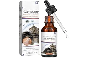 Saleependent 30ml Gotas para Perros y Gatos, On proteccin contra Las garrapatas para Perros y Gatos