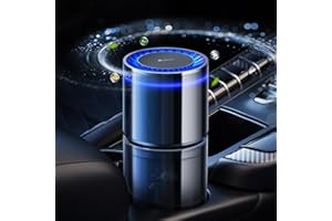 Desodorisant Voiture Ceeniu CF3, 135ml Parfum Naturel, Dure 4-8 Mois, Lumière Ambiante Silencieuse, Concentration Réglable, Auto On/Off, Batterie Intégrée, Car Air Freshener, Vacances Romaines