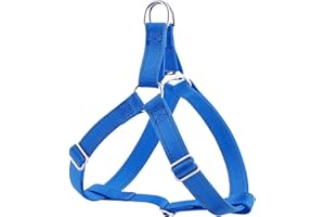 Plutus Pet Step In Dog Harness, Reflective, Adjustable, and Secure with Metal Buckles, Easy Walk Dog Harness for Puppy, Small, Medium and Large Dogs, Royal Blue, XS
