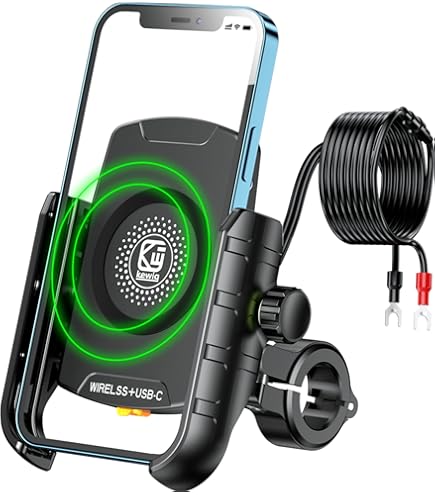 iMESTOU Waterdichte ATV-telefoonhouder met anti-diefstal design en 360° rotatie, 2,1 inch kogelsokkel, geschikt voor ATV UTV 1,5''/1,75''/1 ,85''/2''/2,1'' stuur, geschikt voor 3,5-6,1 smartphones