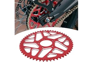 Runfarr Motorcycle Sprocket, Sur-Ron Sprocket 54 Teeth Rear Sprocket for Sur-Ron S/X Segway X160/X260 Talaria Sting MX3/MX4-Red