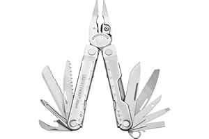 Leatherman Rebar Outil Multifonction - 17 Outils pour le Bricolage et le Camping - Acier Inoxydable Noir, Acier