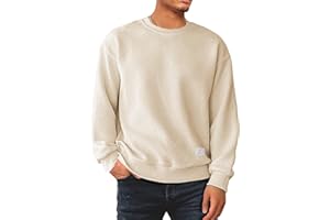 Meilicloth Mens Sweatshirts Crewneck Soild Color Geometric Texture Long Sleeve Top Casual Pullover Shirt