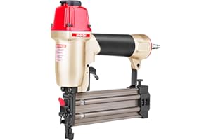 meite F50C Chiodatrice pneumatica con naso di sicurezza calibro 18 pistola per chiodi di finitura piccola per lavori di rifilatura, incendi chiodi calibro 18 da 15 mm a 50 mm