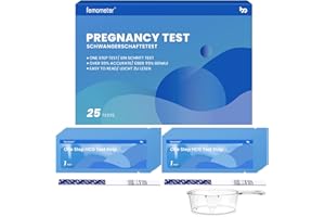 Femometer 25 x Test di gravidanza, Ultrasensibili Precoce Accurato Incinta Test Familiare