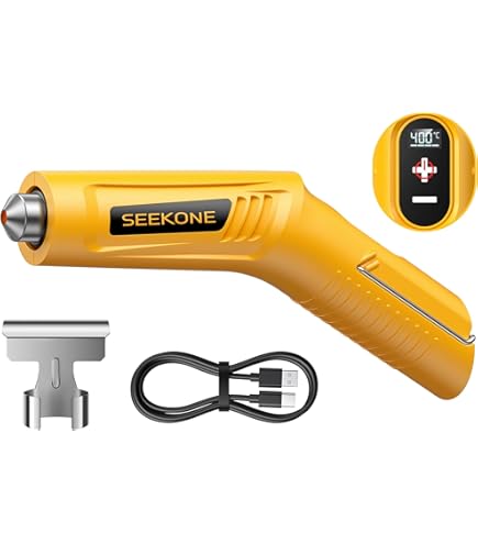 Mini Pistolet Air Chaud Sans Fil WORKPRO 3 Températures - Décapeur Thermique Avec Buse Et 50 Tubes Thermorétractables