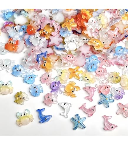 Lot De 50 Mini Animaux En Résine – 15 Styles Variés (canard, Tortue, Baleine, Crabe, Etc.) – Déco Aquarium, Jardin Et Paysage Miniature