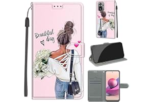 TOMYOU Funda para Xiaomi Redmi Note 10 4G / Note 10S, Libro de Cuero con Tapas y Cartera, PU Cuero Flip Carcasa Fundas Móvil de Tapa Libro para Xiaomi Redmi Note 10 4G / Note 10S