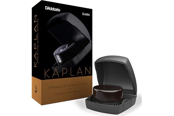 D'Addario Kaplan Premium Rosin Med Fodral, KRDD, Mörk - För Violin Och Cello