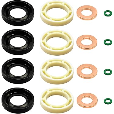 Lot De 4 Joints D'injecteur - Compatible Opel Astra, Corsa, Meriva, Zafira (moteurs Z17DTL, A17DTR, Etc.)