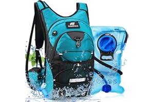Expansea Trinkrucksack mit Trinkblase 3L BPA-Frei, Wasserdichter Outdoor-Rucksack, Rucksack mit Trinksystem, Rucksack Outdoor für Draußen Sport, Laufen, Radfahren, Wandern, Bergsteigen, Skifahren