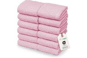 nice homeit Set med 12 minihanddukar 30 x 30 cm – ansiktshanddukar och gäster 100 % ringspunnen bomull – för händer, bebisar