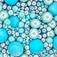 A Pinch Of - Pearls Mix - Blue - Cake Topper Sprinkles - 30g Edible Shimmer Ball Cupcake Decorations - Weddings, Christenings & Parties