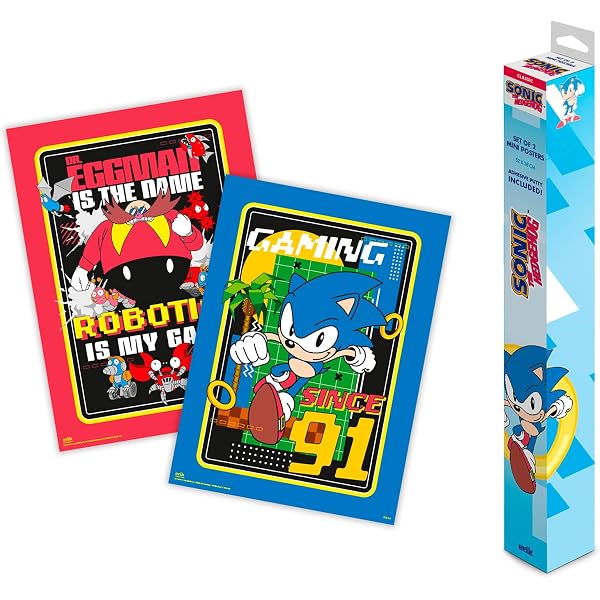 Poster Sonic 'Let's Roll' - Décoration Murale 61x91,5 Cm, Officiel, Papier Brillant 150g Poster Sonic 'Let's Roll' - Décoration Murale 61x91,5 Cm, Officiel, Papier Brillant 150g